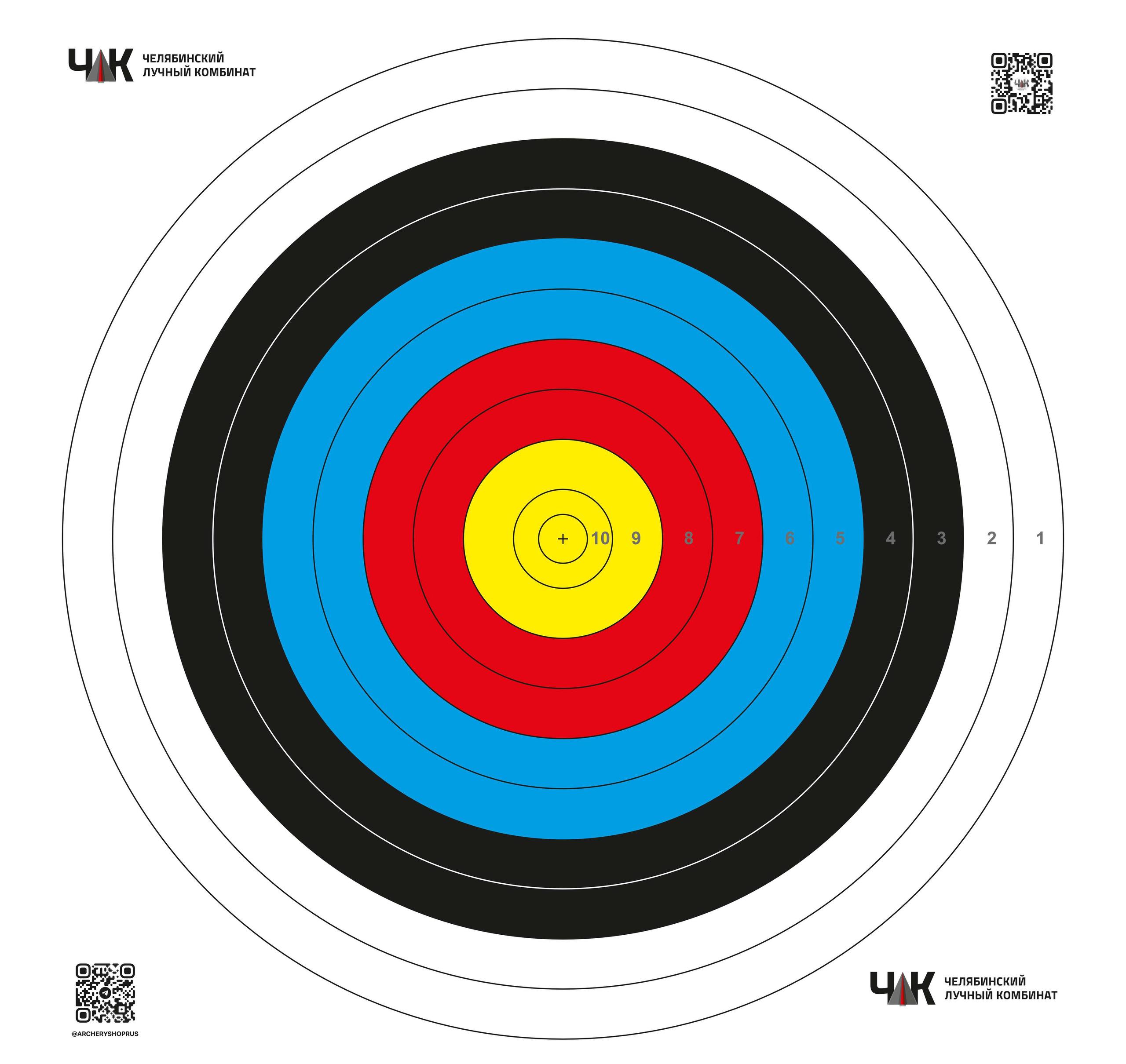 Мишень 40см полная ЧЛК